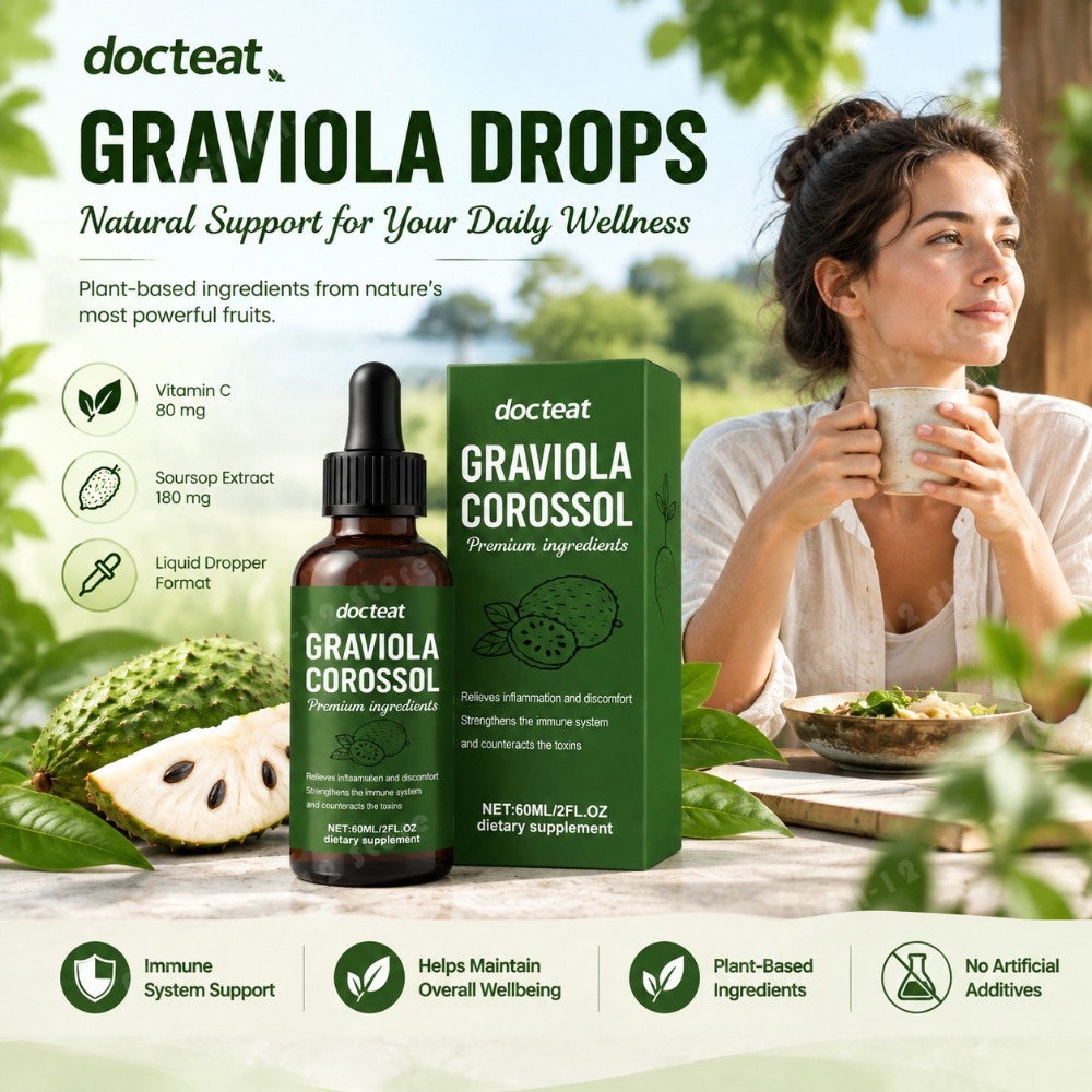 Soursop Graviola Liquid Drops  - đánh giá và giá Herbal And Wellness Products